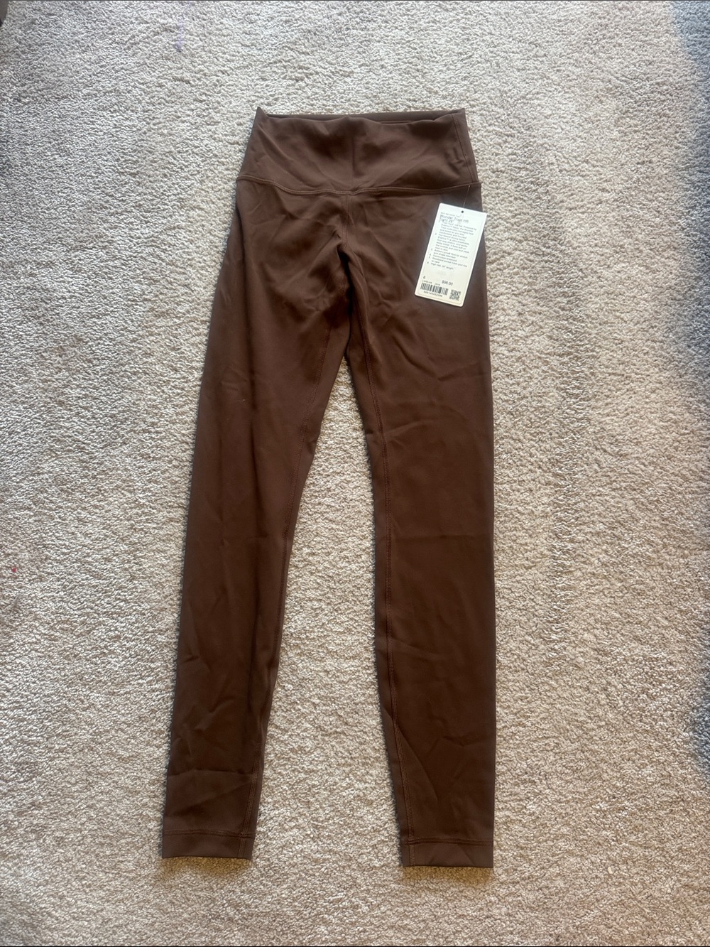 NWT lululemon wunder under leggings 28” Java